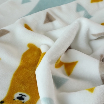 Animal Pattern 150D Flannel Fleece Fabric For Kids