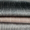 400gsm Black And White Faux Fur Fabric Wave Line 58'' 60''