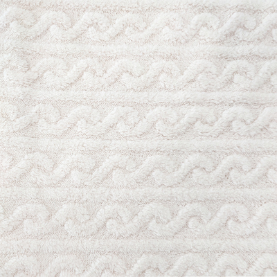 White Blanket Plush Shu Velveteen Fabric 270 GSM Soft Sherpa For Winter Pajamas