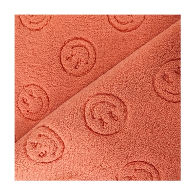 Soft Comfortable Sherpa Fleece Printed Fabric 150D MOQ 1000 Kilograms 450gsm