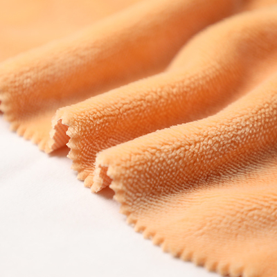 Solid Orange Single Side Shu Velveteen Fabric 150gsm Short Plush For Pillowslip Sofa Cover