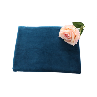 Indigo Blue Super Soft Plush Fabric 100% Polyester Plain