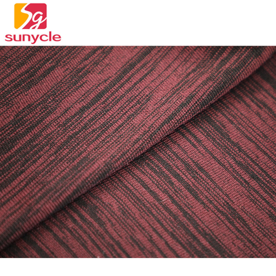 Red And Black 100 Cotton Single Jersey Fabric 180gsm For Short Sleeve Clothes