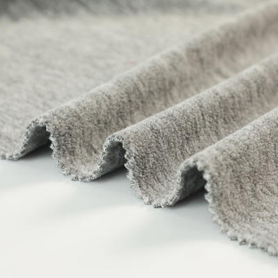 2 Side Brushed Micro Fleece Fabric 1 Side Anti Pilling