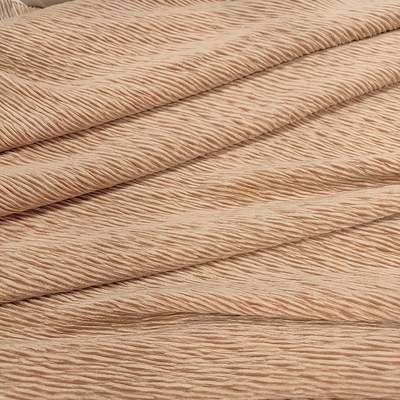 Dress Crepe Super Soft Fabric 300 Gsm Pleated Wrinkle Polyester Spandex