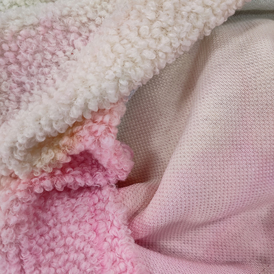 Tie Dye Sherpa Fleece Fabric 280 Gsm 100% Polyester Colorful For Hoodie