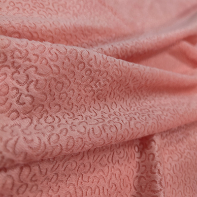 100% Polyester Super Soft Velvet Fabric Burn Out Plain Color Dayed
