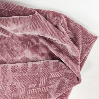 Brushed Korean Velvet Fabric 0.5mm Pile Height Polyester