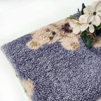 Teddy Bear Sherpa Fleece Fabric 330 Gsm 100% Polyester Bear Printed
