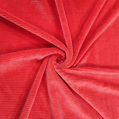 Stripe Velvet Fabric 90% Polyester 10% Spandex Dyed Velour Velvet