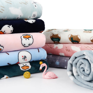 Flannel Polyester Velvet Sherpa Fleece Fabric For Blankets Pajamas Garments
