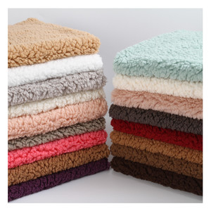 100% Polyester Fabric Fleece Brushed Fabric Polyester Berber Fleece Sherpa Fabric