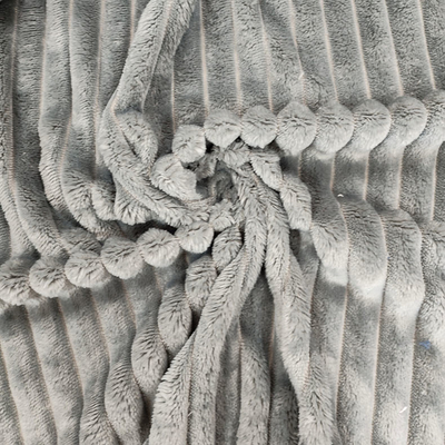 150D Jacquard Flannel Fleece Fabric Knitted In Various Colors 270 GSM