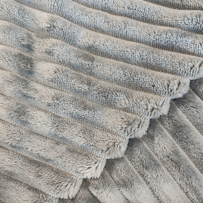 150D Jacquard Flannel Fleece Fabric Knitted In Various Colors 270 GSM