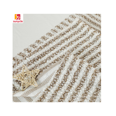 100% Polyester Sherpa Fleece Printed Fabric 300 Gsm For Home Decor