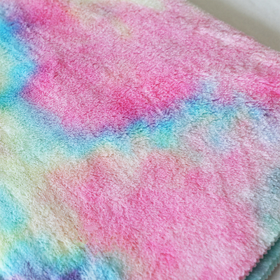 Antistatic Faux Fluffy Fur Fabric 288F With High Abrasion Resistance