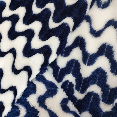 Cationic Jacquard Flannel Fleece Fabric 260gsm For Warm Blanket Home Textile Garment