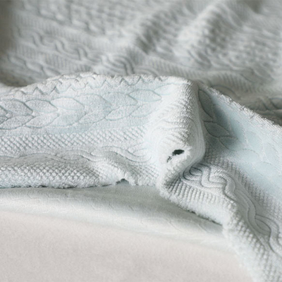Embossed Knitted  200gsm Soft Blanket Fabric 58'' 60&quot;