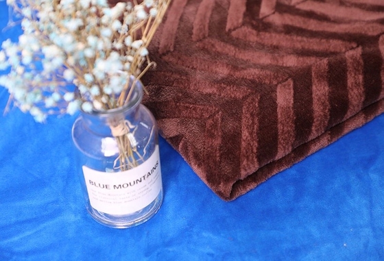 300gsm 150D 288F Blanket Fleece Fabric Brushed For Bedding Bag