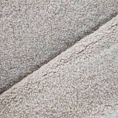 58'' 60'' 360gsm 100 Polyester Sherpa Fleece For Upholstery Carpet