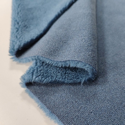 Solid Color Polyester Sherpa Fleece Fabric 490gsm For Pillowslip Bag