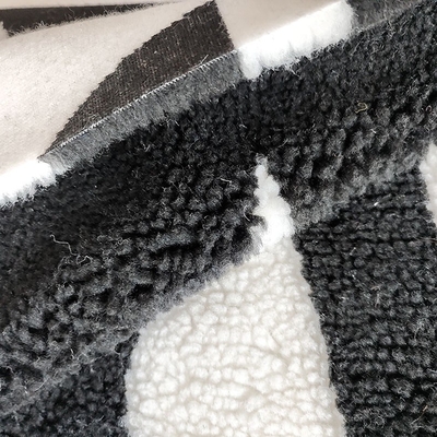 650gsm 100% Polyester Soft Sherpa Fleece Fabric For Jacket Handbag Yarn Dyed
