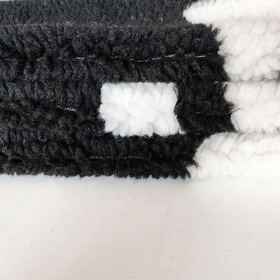 650gsm 100% Polyester Soft Sherpa Fleece Fabric For Jacket Handbag Yarn Dyed
