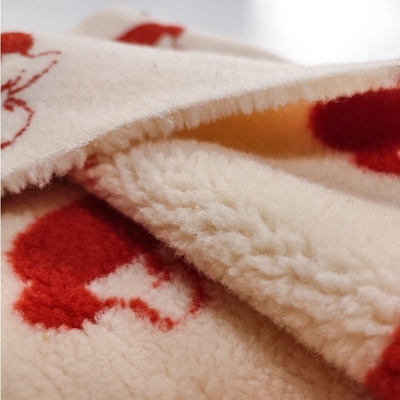 100% Polyester Sherpa Fabric Yarn Dyed Jacquard 650gsm 288F