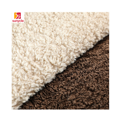 Solid Color Faux Sherpa Fleece Fabric Teddy Bear 300gsm Outdoor Coat Warm