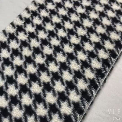 Printed Patterned Sherpa Fleece Fabric 300gsm 150D For Blankets