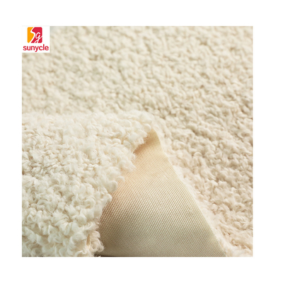 Solid Curly Washable Sherpa Fabric For Winter Warm Coat Blankets Pillowslip Garment