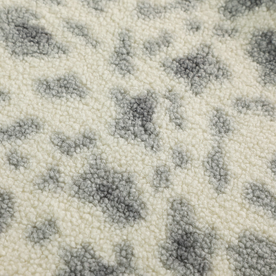 100% Polyester Printed Sherpa Fleece Fabric 150D 288F 300gsm For Bags Chair Pajams