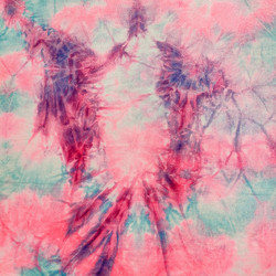 Tie Dyed Korea dress 100 Polyester Fabric 220gsm 58'' 60''