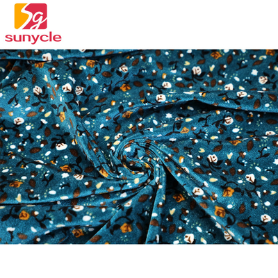 Cartoon Flower Korean Velvet Fabric 150gsm 75D 72F