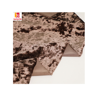 260gsm Crushed Velvet Upholstery Fabric 75D 72F 100% Polyester