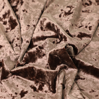 260gsm Crushed Velvet Upholstery Fabric 75D 72F 100% Polyester