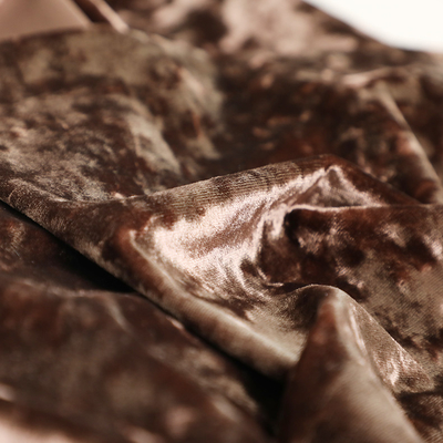 260gsm Crushed Velvet Upholstery Fabric 75D 72F 100% Polyester