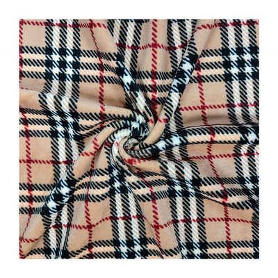 240gsm Super Soft Flannel Fabric 288F Polyester Spandex For Shoes Sofa Cover