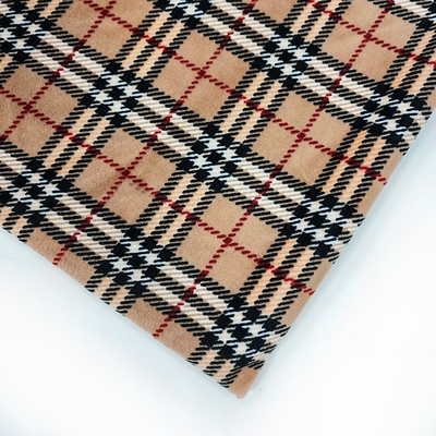 240gsm Super Soft Flannel Fabric 288F Polyester Spandex For Shoes Sofa Cover