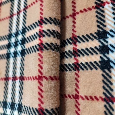 240gsm Super Soft Flannel Fabric 288F Polyester Spandex For Shoes Sofa Cover