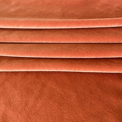 Spandex Polyester Solid Color Super Soft Fabric Coral Red Double Side