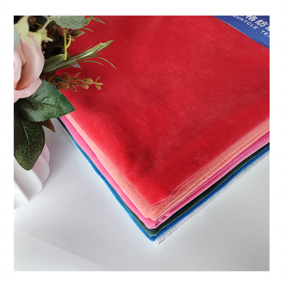 240gsm Velour Velvet Fabric CVC80 CVC20 Plain 32S 100D