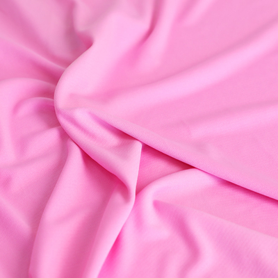 T Shirt Single Knit Cotton Fabric 100gsm Pink Plain