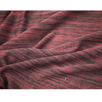 Red And Black 100 Cotton Single Jersey Fabric 180gsm For Short Sleeve Clothes