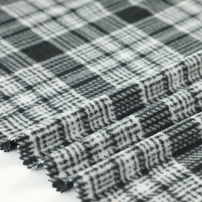 100% Polyester Cationic Micro Fleece Fabric Plaid Printed Polar For Sofa Pillowslip Blankets