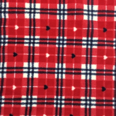 220gsm Patterned Polar Fleece Fabric 150D 288F 58'' 60''