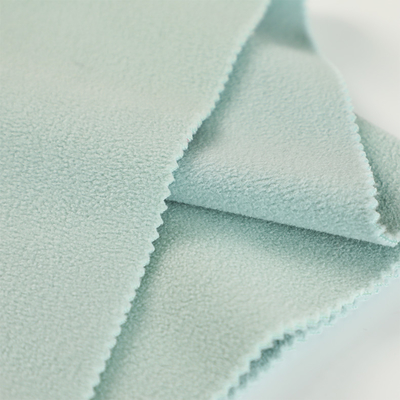 Thick Solid Color Micro Fleece Fabric 350gsm For Garment Blankets