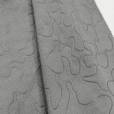 Patterned Embossed Polyester Microfleece Fabric 220gsm