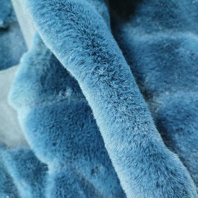 Sheared Rabbit White Faux Fur Fabric 350gsm 288F 100% Polyester