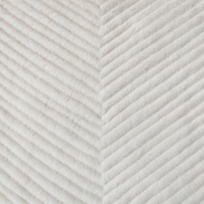 Concise Solid Sherpa Faux Fur Fabric Embossed Rabbit For Sofa Cover